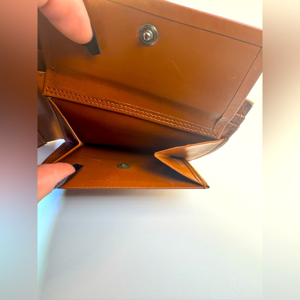 MCM Visetos Logo Wallet W Coin Pouch Michael Cromer Germany Authentic Vintage - Picture 10 of 15
